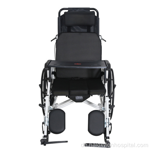 Manuelles Rollstuhl Leichtes Falten liegend nach unten